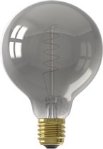 CALEX - LED Lamp - Globe - Filament G95 - E27 Fitting - Dimbaar - 4W - Warm Wit 2100K - Titanium - BES LED