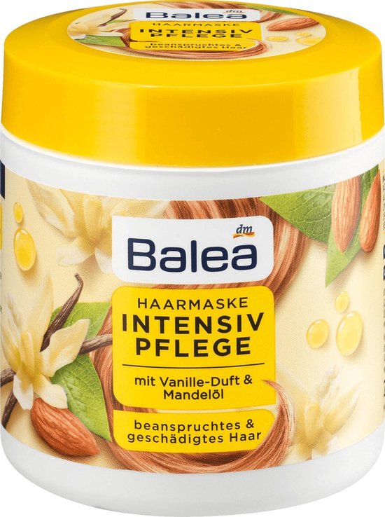 pop reservoir gastvrouw Balea Haarmasker Intensieve Verzorging met vanille geur & amandelolie (200  ml) | bol.com