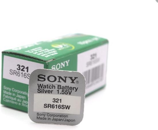 Absorberen resterend Kardinaal 10 Stuks - Sony SR616SW (321) SR65 Zilveroxide horloge knoopcel batterij |  bol.com