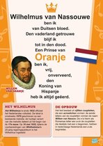 Gelamineerde Educatieve Poster met volkslied Wilhelmus - Posterindeklas.nl