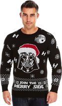 Foute Kersttrui Heren - Christmas Sweater "Join the Merry Side" - Mannen Maat L