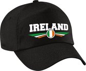 Ierland / Ireland landen pet zwart kinderen - Ierland / Ireland baseball cap - EK / WK / Olympische spelen outfit