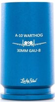 Lucky Shot USA - Shotglas 30MM met opdruk  "A10 Warthog 30MM GAU8" - blauw