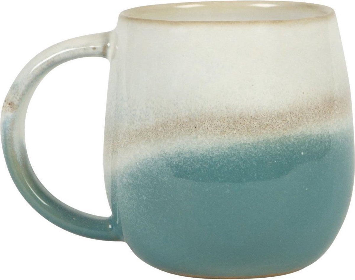 Dip glazed ombre koffie mok blauw van Sass en Belle
