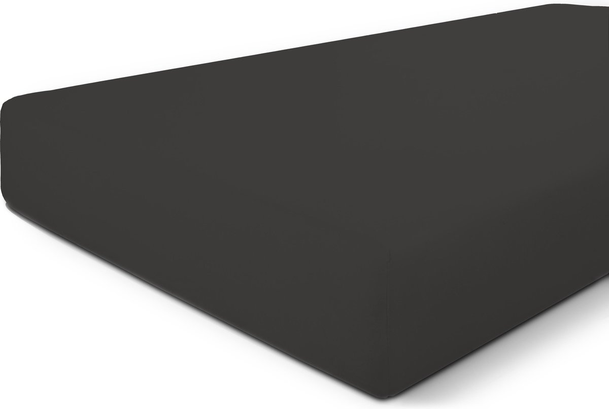 Byrklund Hoeslaken Bed Basics Cotton - 140x200 - 100% Katoen - Antraciet