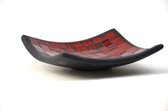 schaaltje - glasmozaiek - 15 x 15 cm - red full - fairtrade