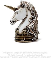 Alchemy Gothic Beeld/figuur Unicorn Creme