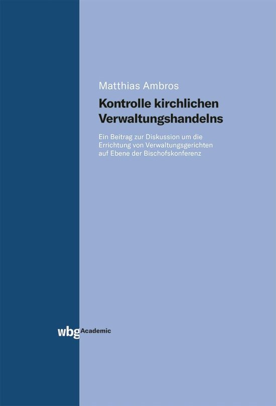 Kontrolle kirchlichen Verwaltungshandelns - cover