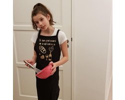 Keukenschort met grappige tekst bedrukt cadeau| katoenen Keuken BBQ Schort Kookschort Kokschort goud waard keuken | mama papa opa en oma vrouwen dames mannen heren anders dan tekstbord verjaardag man vrouw Moederdag vaderdag verjaardagscadeau