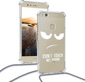 Hoesje voor Huawei P10 Lite met ketting, hoesje voor mobiele telefoon met koord telefoontasje crossbody
