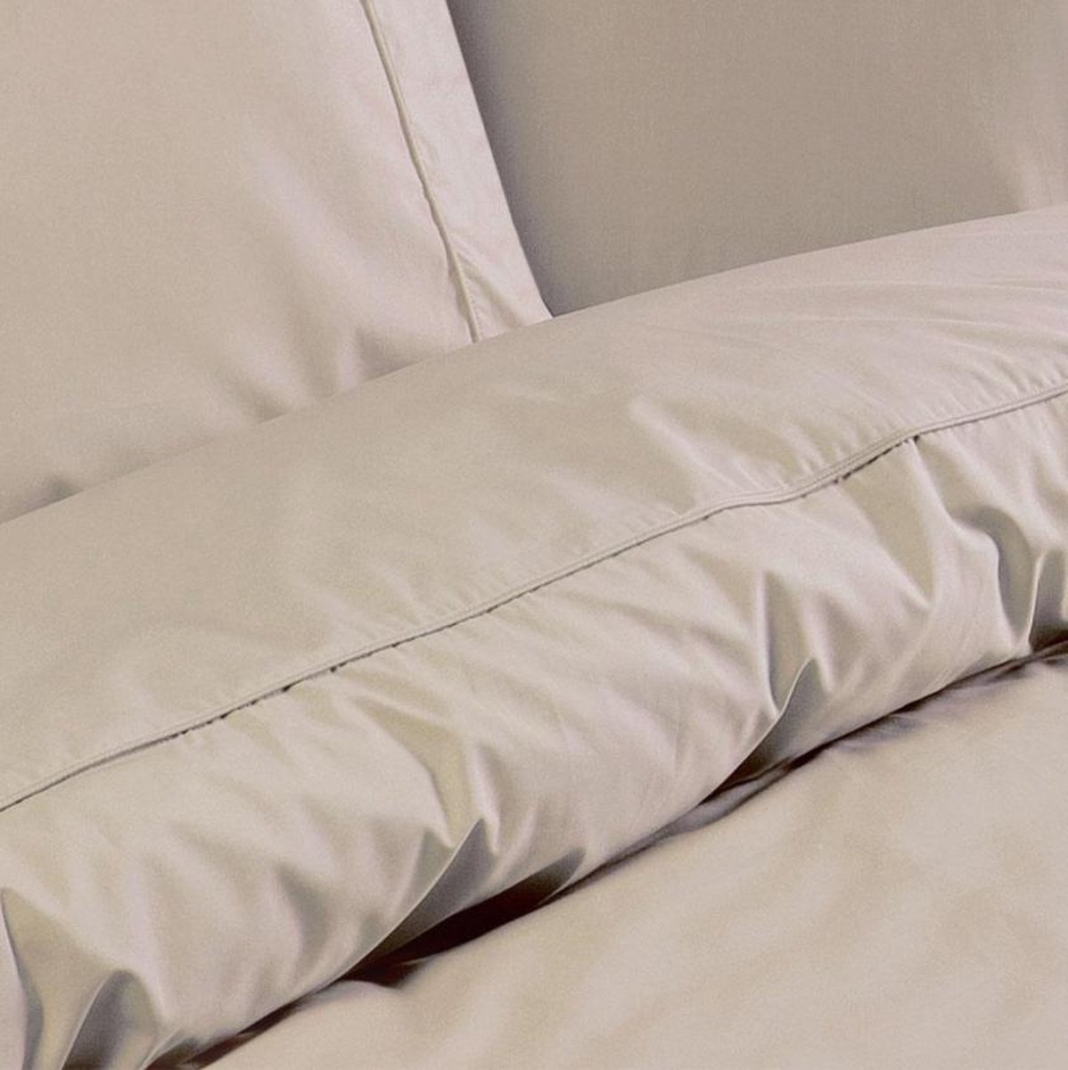 Premium Egyptisch Percale Katoen Tweepersoons Dekbedovertrek Elske Zand 200x200/220...