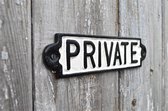 Private bordje