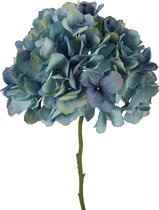 Viv! Home Luxuries Hortensia - Groot - Zijden Bloem - Blauw - 75cm - topkwaliteit