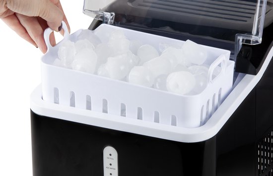 DOMO DO9220IB IJsblokjesmachine - Cyclus van 8 min. - 1.5 L - Receptenboekje - Zwart van Domo — afbeelding 4