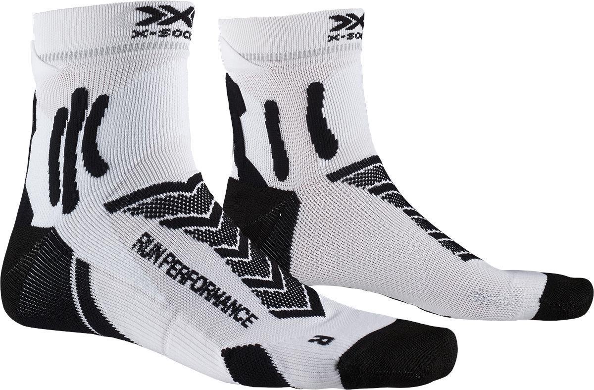 X-socks Hardloopsokken Run Performance Nylon Wit/zwart Mt 35-38