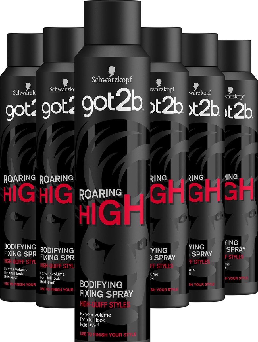 Got2b Roaring High Bodyfying Haarlak 6x 200 ml - Voordeelverpakking