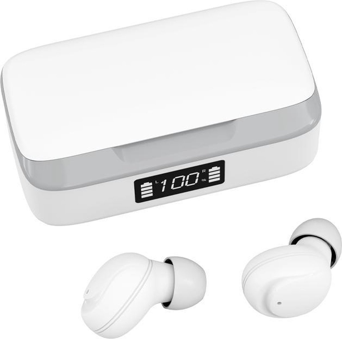 Mobstore EarBuds - Draadloze Oordopjes - Bluetooth oordopjes - Oordopjes draadloos - Draadloos - Bluetooth Oortjes - oordopjes - Sport oortjes - - Geschikt voor alle smartphones - Buds - EarBuds Wireless