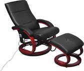 Elektrische Massage Fauteuil met voetenbankje  (Incl LW anti kras viltjes) - Loungestoel - Lounge stoel - Relax stoel - Chill stoel - Lounge Bankje - Lounge Fauteil