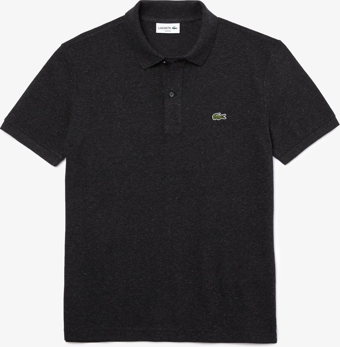 Lacoste Slim Fit Piqué Polo Heren 3XL Antraciet