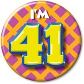 Paper Dreams Button 41 jaar - 55mm