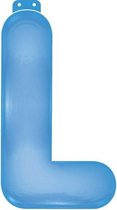 funtext letter L blauw