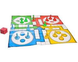 Grafix Buitenspel Giant Ludo Junior 60 x 60 Cm 18-delig