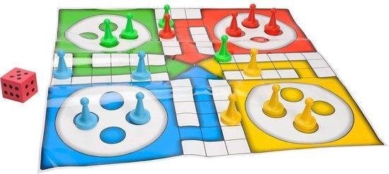 Grafix Buitenspel Giant Ludo Junior 60 x 60 Cm 18-delig