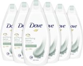 Dove Douchecrème Vrouw Purifying Detox - 6 x 450 ml - Voordeelverpakking