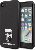 Zwart hoesje van Karl Lagerfeld - Backcover - iPhone 11 Pro Max - Saffiano Iconik