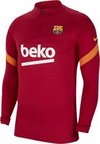 Nike FC Barcelona Dry Strike - Pull d'entraînement Homme - bordeaux rouge