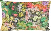 Velvet Flowers #1 Long Kussenhoes | Velours / Fluweel - Polyester | 30 x 50 cm