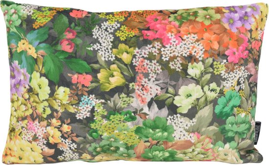 Velvet Flowers #1 Long Kussenhoes | Velours / Fluweel - Polyester | 30 x 50 cm