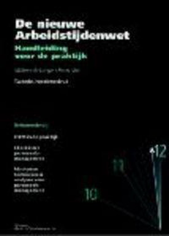 De nieuwe arbeidstijdenwet - cover