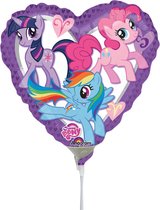 AMSCAN - Aluminium My Little Pony hart ballon - Decoratie > Decoratie beeldjes