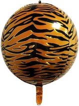 Grote folieballon met tijger/dieren print (22 inch)