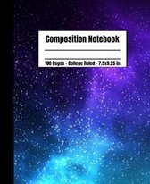 Composition Notebook 100 Pages College Ruled 7.5x9.25