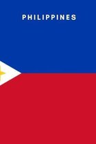 Philippines: Country Flag A5 Notebook to write in with 120 pages