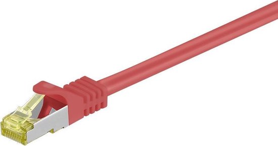 Danicom Cat7 S/FTP (PIMF) patchkabel / internetkabel 30 meter rood - netwerkkabel