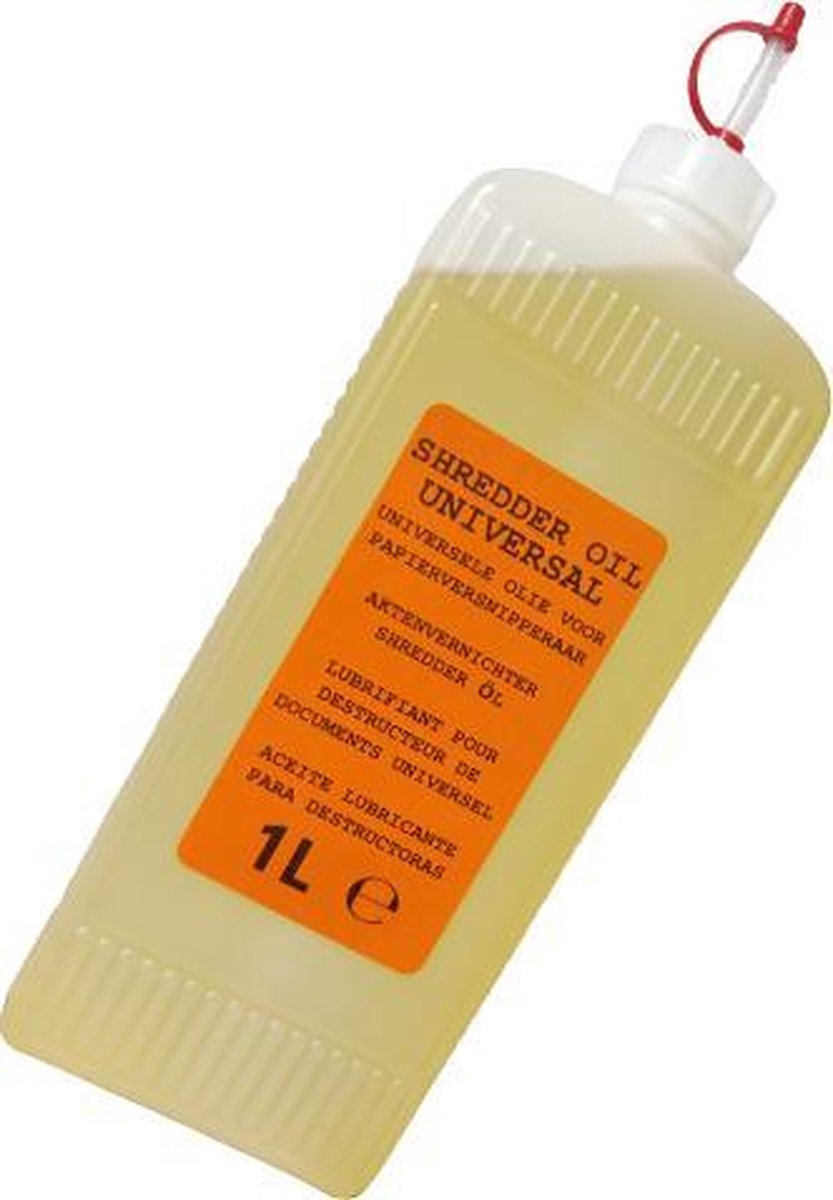 Papierversnipperaar olie 1 LITER - Papiervernietiger olie - Shredder oil - Universeel toepasbaar - Smeerolie - Toepasbaar op alle merken papierversnipperaars thumbnail 2