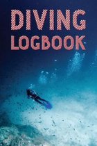 Diving Logbook: Red & White Scuba Diving Log Book to Log your Dives