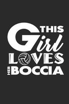 This girl loves her boccia: 6x9 BocciaCrossbocia - grid - squared paper - notebook - notes