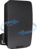 Vebos muurbeugel Sonos Five draaibaar zwart - verticaal