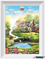 Artstudioclub®  Diamond painting volwassenen volledige bedekking 50x90cm Landschap