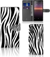 Beschermhoesje Sony Xperia 10 II Smartphone Hoesje Zebra