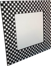 Sierlijst spiegel Zwart - Clear Mozaiek - 35 x 35cm