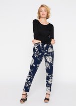 LOLALIZA Trui met lurex ronde nek - Zwart - Maat XL