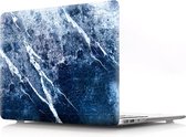 Tablet2you - Apple MacBook Air - hard case - hoes - Blauw - wit - A1932 - A2179 - 2018 - 2020 - 13.3