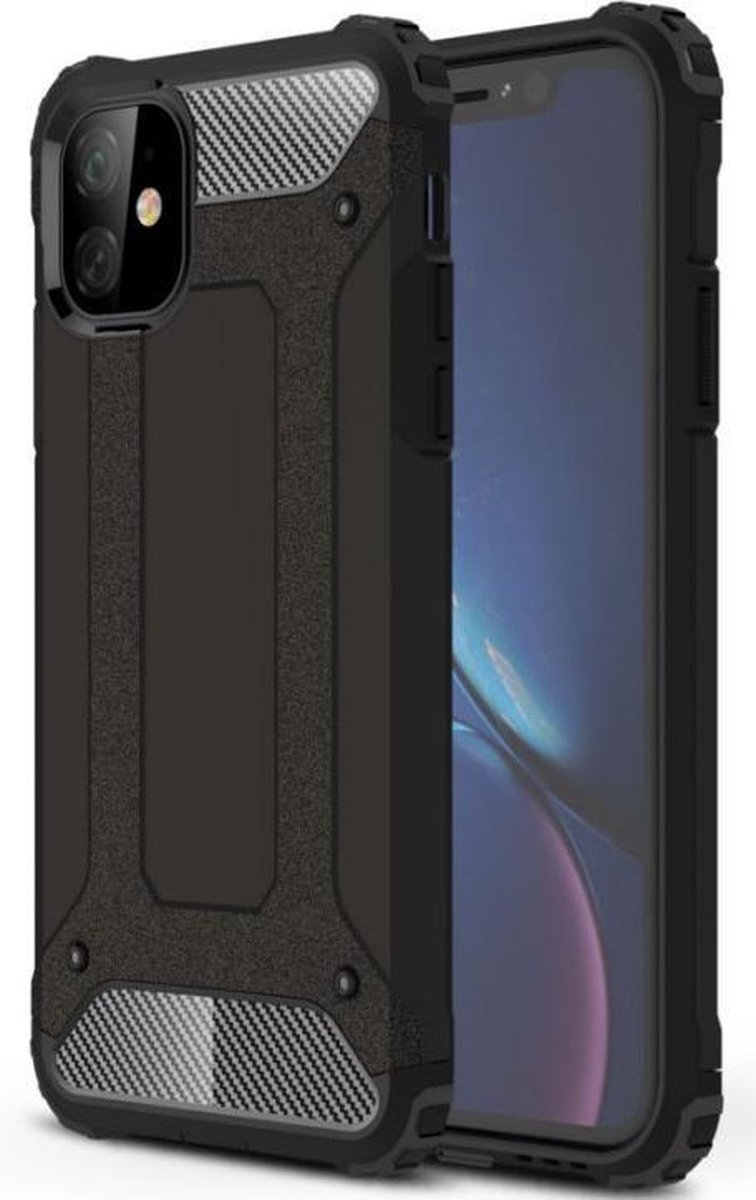 GSM-Basix Anti Shock Backcover voor Apple iPhone 11 Zwart