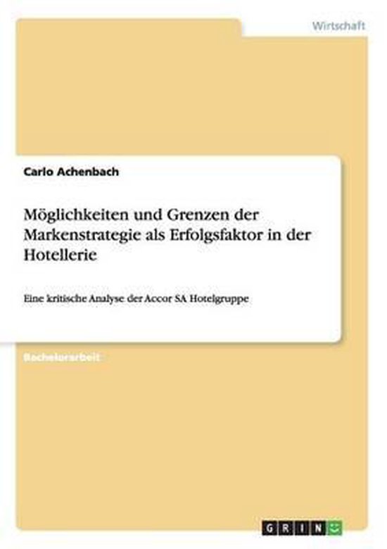 Foto: M glichkeiten und grenzen der markenstrategie als erfolgsfaktor in der hotellerie