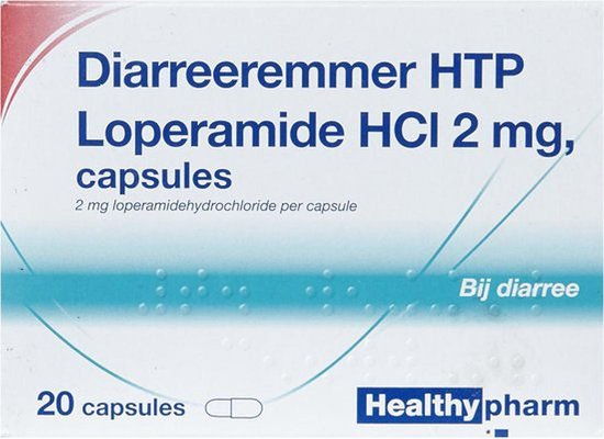 Healthypharm Diarreeremmer HTP Loperamide HCI 2mg - 1 x 20 capsules